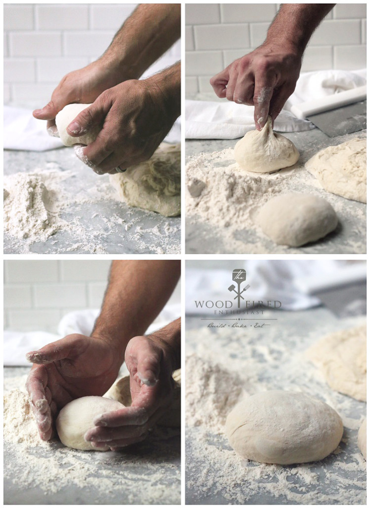 Shaping the dough balls for your pizza